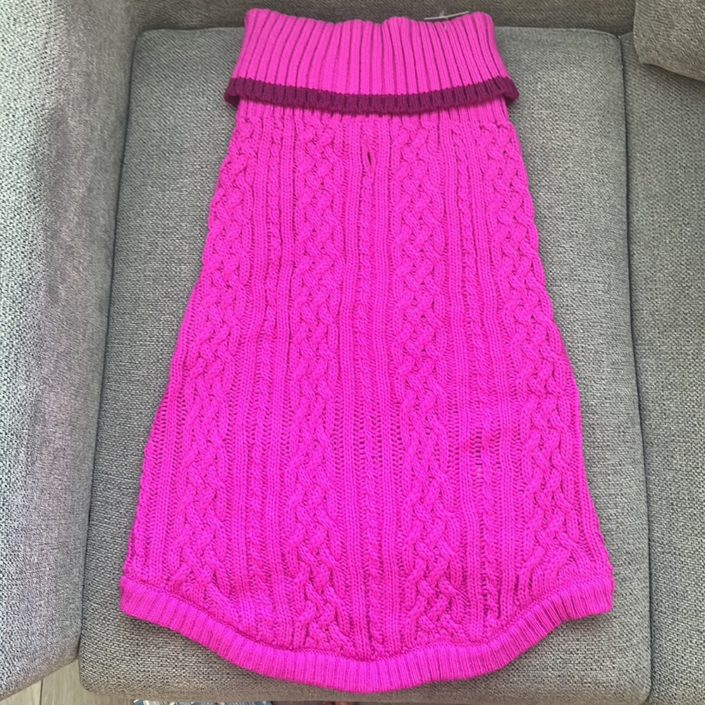 Pink Dog Sweater size XL